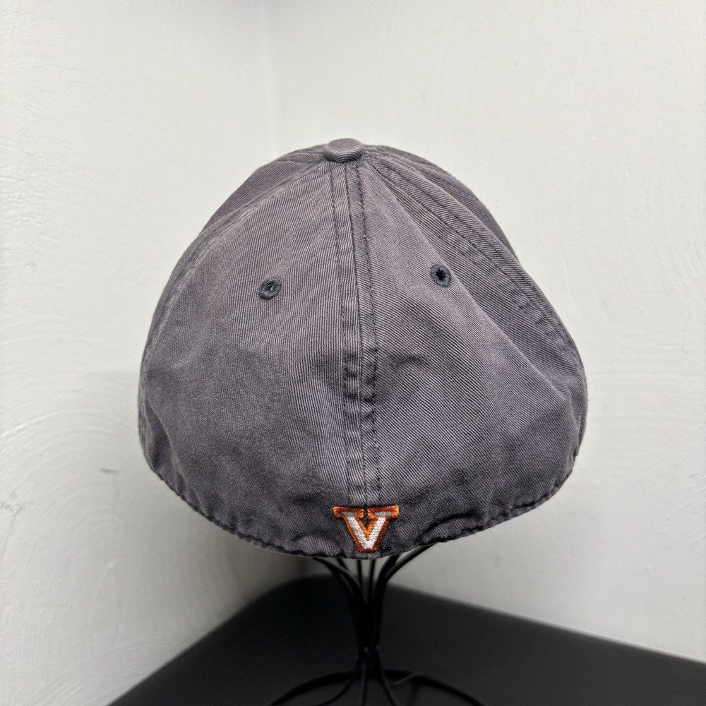 University of Virginia Gray Baseball Cap Hat Unisex UVA Sz Small Blue Y2K Faded - Picture 3 of 7